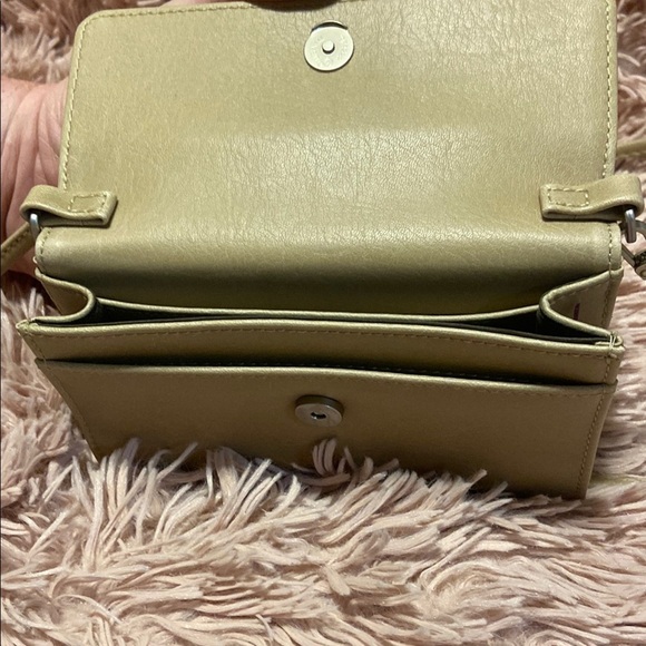 Matt & Nat Vegan Leather Mini Crossbody Bag - Beige - Picture 3 of 3